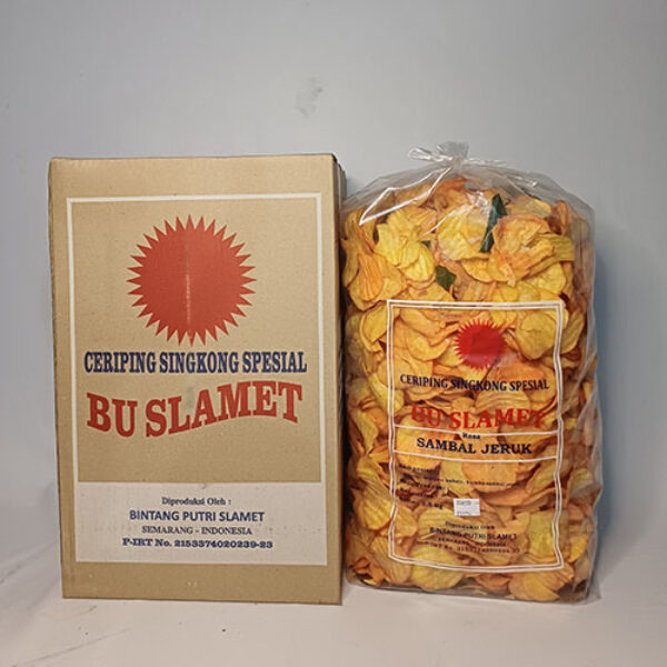 Keripik Singkong Sambal Jeruk Bu Slamet