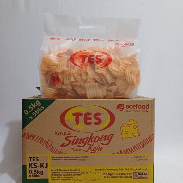 Keripik Singkong Bakar Keju TES @5bks